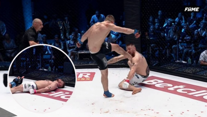 terrible nocaut y descalificación