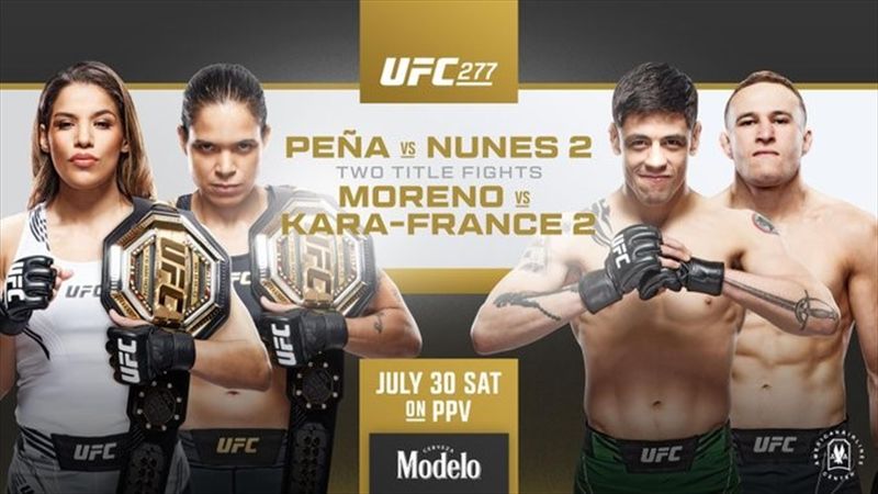 ufc 277 cartelera