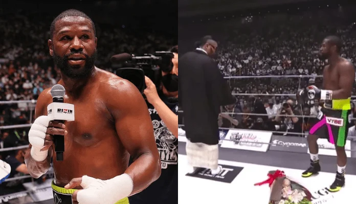 Floyd-Mayweather-Mikuru-Asakura rizin 38 poitico lanza flores