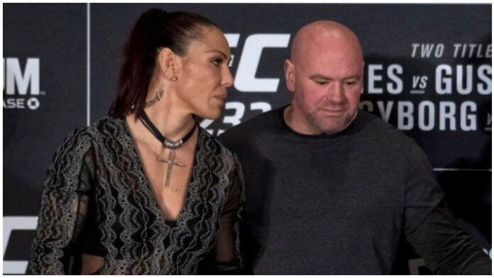 Cyborg pina de Dana-White golpeand a su esposa-UFC