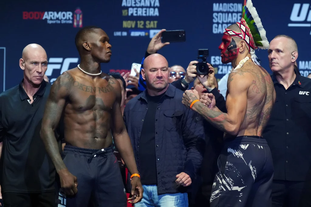 israel adesanya vs alex pereira 4 en el UFC 287