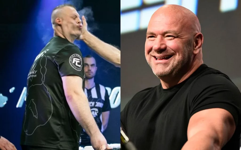 dana whitre defiende la powr slap league de UFC