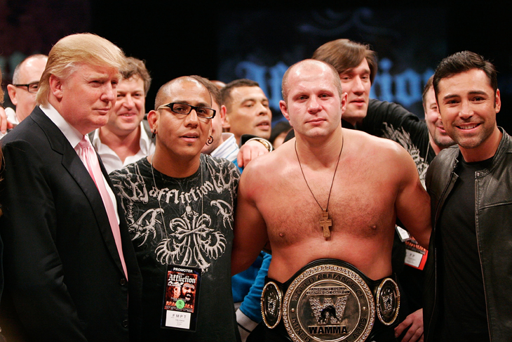 fedor-emilianenko-donald-trump-de-la-hoya bellator ufc