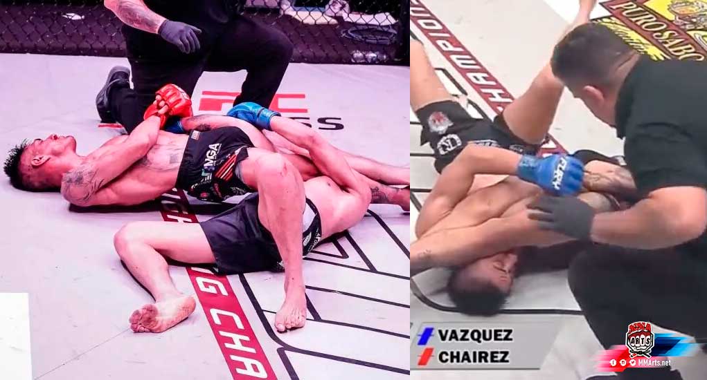 Edgar-Chairez-y-Gianni-Vázquez-fury-FC-referee-no-para-pelea-con-peleador-desmayado