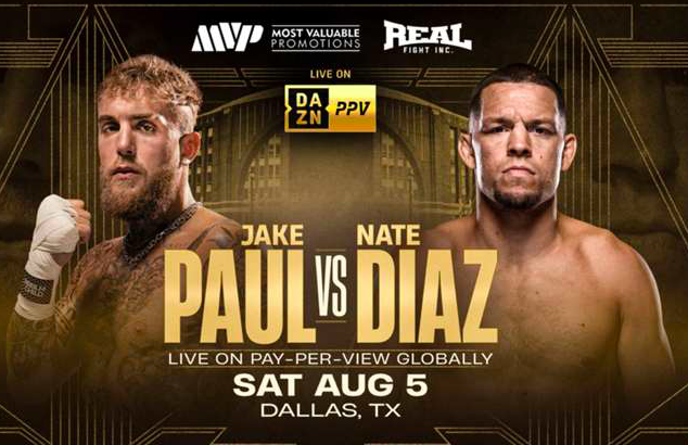 nate diaz vs jake paul confirmada en boxeo para 5 de agosto