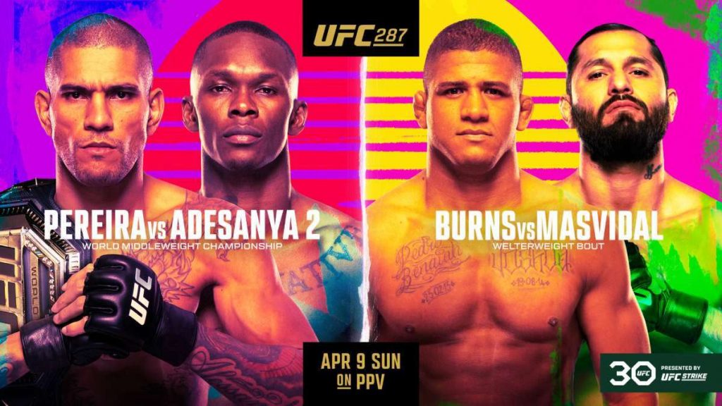 ufc-287-poster-en vivo desde miami gratis adesanya vs pereira masvidal vs burns