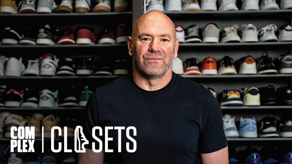 dana white y su increíble collección de zapatillas UFC