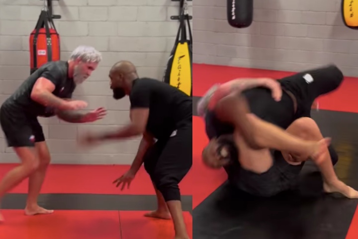 gordon-ryan-jon-jones luchando en BJJ