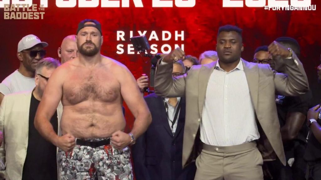 tyson fury vs francis ngannou