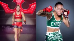 Kayla-Harrison-Cris-Cyborg. PFL Bellator